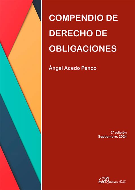 Librería Dykinson Compendio de derecho de obligaciones Acedo Penco