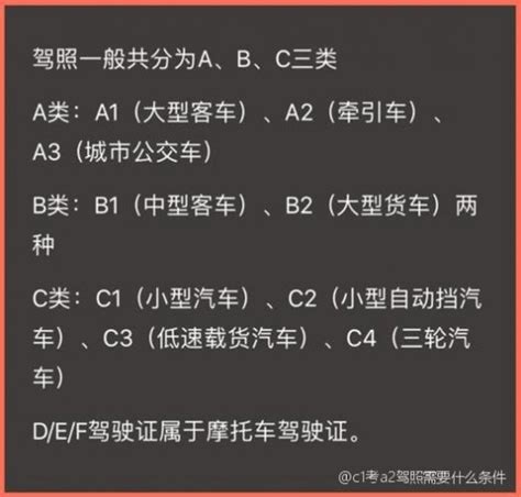 C1想考a2驾照需要什么条件，请问c1考a2驾照需要什么条件？ 综合百科 绿润百科