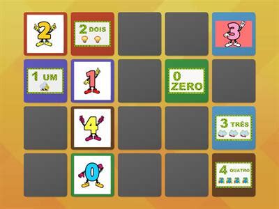 Jogo da memória de numero e quantidade Recursos de ensino