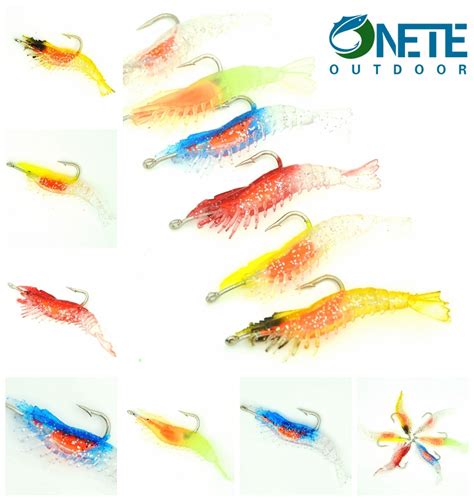 Pre Rigged Shrimps Spyh Cm G Soft Pvc Saltwater Creature Lures