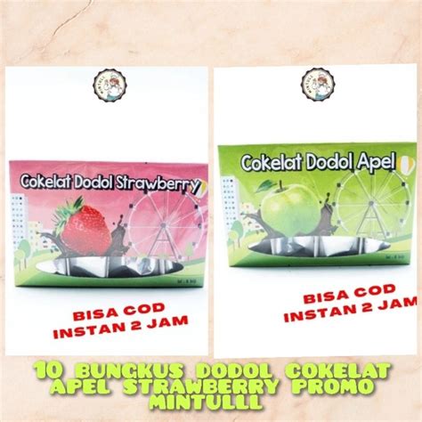 Jual Paket Hemat Bungkus Camilan Cokelat Dodol Apel Strawberry Isi