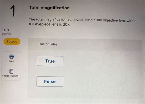 Solved Total Magnification The Total Magnification Chegg