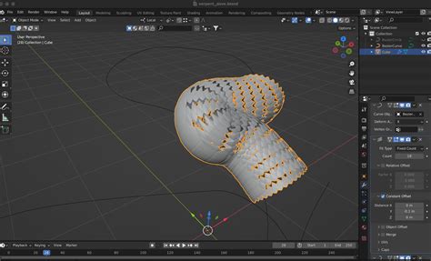 Creating Snake Scale Any Way To Work With Array Modifier With Bezier