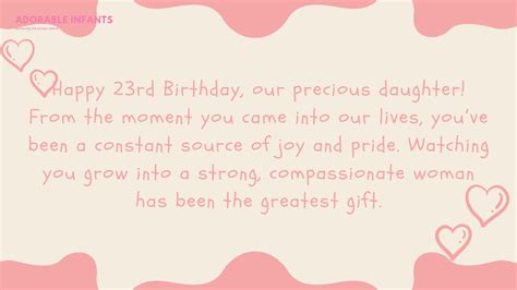 999 Best Happy 23rd Birthday Daughter Wishes Quotes From Mom And Dad