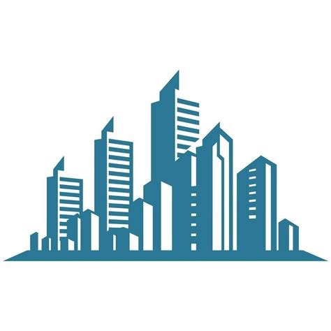 A City Building Logo Vector Isolated On A White Background 35353783