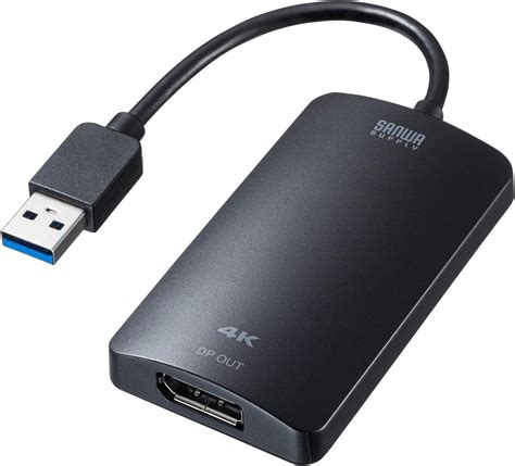 Amazon サンワサプライ Usb32 Displayportディスプレイアダプタ Usb Aコネクタ オス Displayport