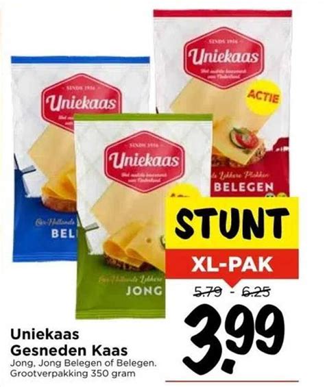 Uniekaas Gesneden Kaas Aanbieding Bij Vomar Folders Nl