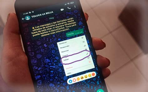 Cómo editar los mensajes enviados de WhatsApp y cuánto tiempo tengo
