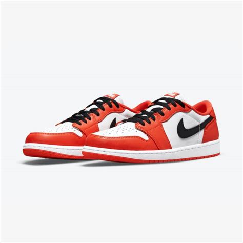 Nike Air Jordan 1 Retro Low Og Starfish White Black Orange Men Us