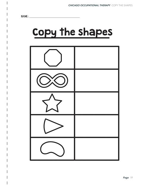 Visual Motor Integration Worksheets