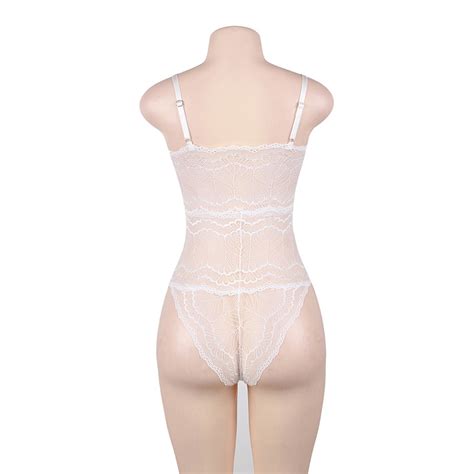 Lingerie Sexy Femme Body Et Combinaison Dos Nu En Dentelle D Collet En