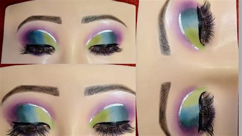 Colorful Bridal Cut Crease Eye Makeup Tutorial Simple Easy