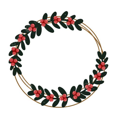 Berry Wreath Christmas Frame Christmas Wreath Clipart Wreath Clipart