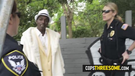 Milf Cops Attend A Discussion Between Pimp And His Dumb Slut