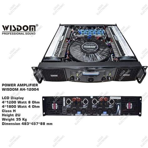 Jual Power Amplifier Wisdom Ah Ah Ah Channel