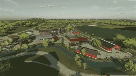 The Red Farm On Elmcreek V30 Only Base Map Fs22 Mod Farming