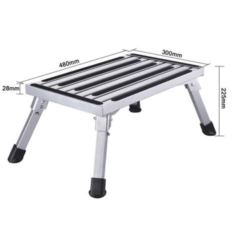 Marche Pied Pliable Alu Marchepied Caravane Avec Surface Antid Rapante