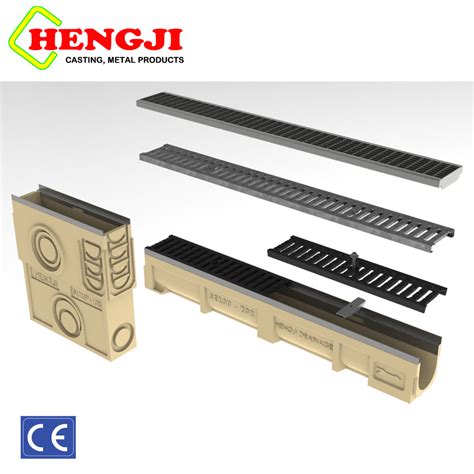 Trench Linear Drain System Polymer Concrete Drainage Channel China