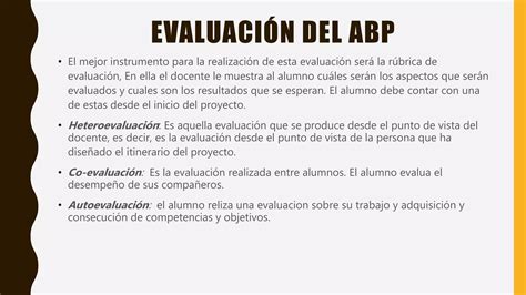 Abp Aprendizaje Basado En Proyectos Ppt Descarga Gratuita