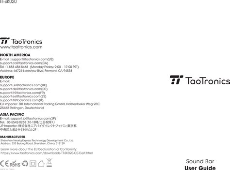 Sunvalleytek Tt Sk Sound Bar User Manual Tt Sk V