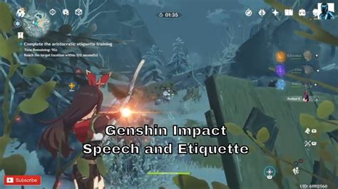 Genshin Impact Speech And Etiquette Youtube