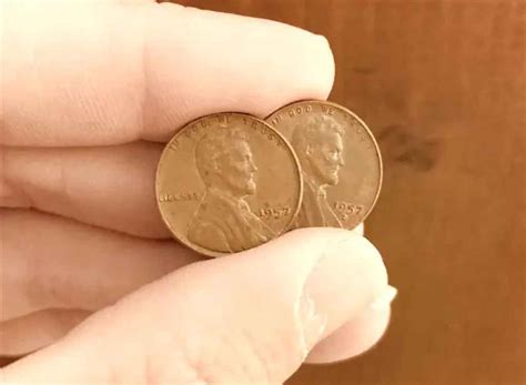 1957 Penny Guide See The Value Of A Worn 1957 Wheat Penny An