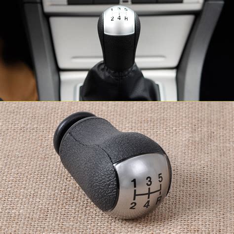 Silver Mt Gear Stick Shift Knob Fit For Ford Focus Mondeo Fiesta