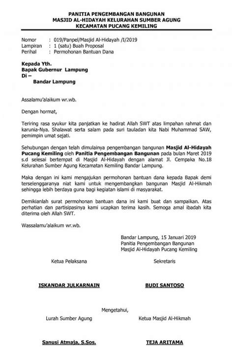 Contoh Surat Pengajuan Yang Baik Dan Benar