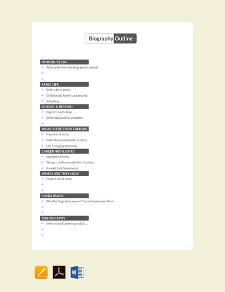 Free 38 Biography Templates Doc Pdf Excel Free And Premium Templates