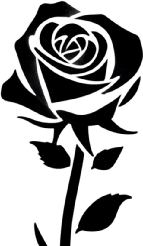 Elegant rose silhouette stencil for stunning floral designs. AI ...