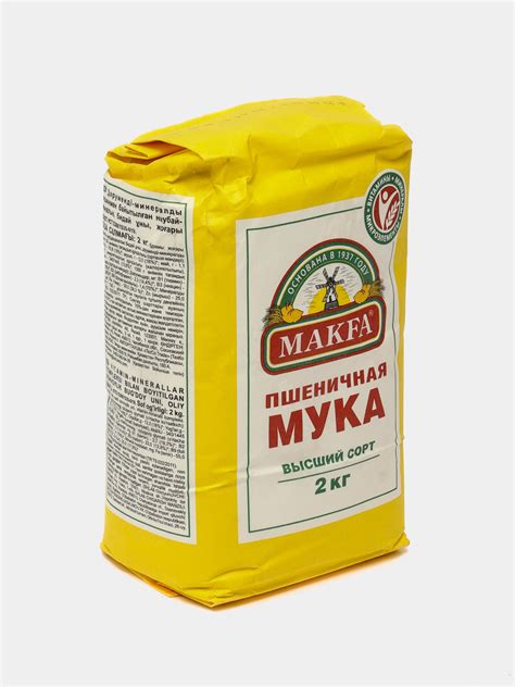 Пшеничная мука MAKFA, высший сорт, 2 кг купить по низким ценам в ...