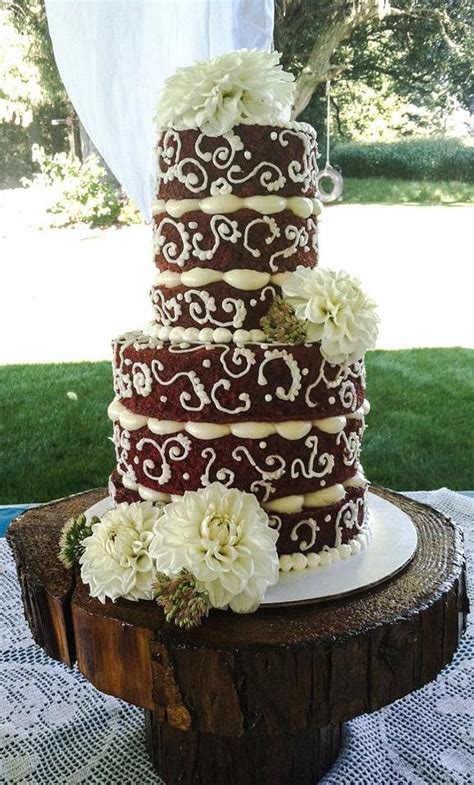 Rustic Naked Cake Decorated Cake By Heycupcakebham CakesDecor