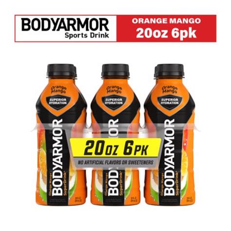 Bodyarmor Superdrink Orange Mango Sports Drink Bottles Pack Bottles