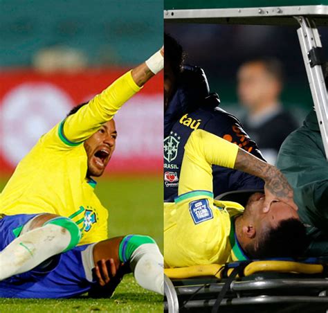 Ap S Sofrer Les O Em Campo E Deixar Est Dio De Muleta Neymar Jr Se