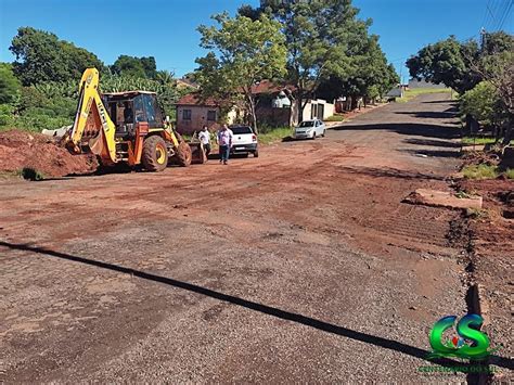 Obras Prefeito Junior Tavian Acompanha Avan O Importante Na Obra De