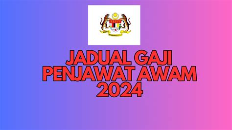 Gaji Penjawat Awam 2024 Tarikh Dan Jadual Pembayaran