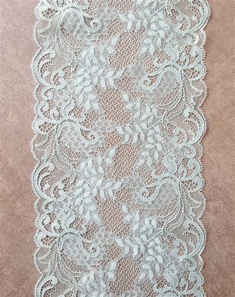 Mint Stretch Lace Trim Lingerie Sewing Floral Elastic French Etsy