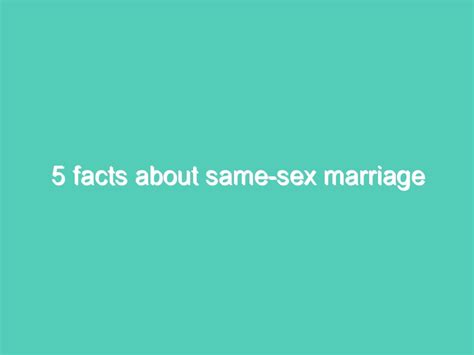 5 Facts About Same Sex Marriage Hrdi Human Rights Defense International