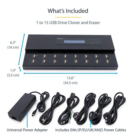 STARTECH 1 to 15 USB Thumb Drive Duplicator and Eraser - iPoncomp.com