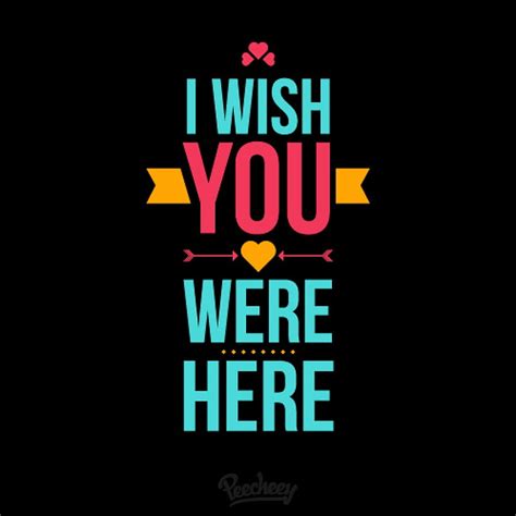 I Wish You Were Here Ai Vector Uidownload