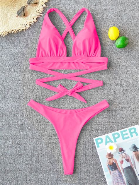 Womens Summer Beach Push Up Bikini Sets Miggon