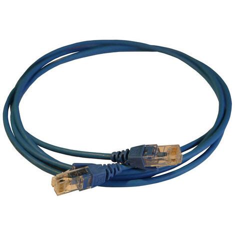 Cordon de brassage et utilisateurs RJ45 LCS³ catégorie 6 2m Bleu