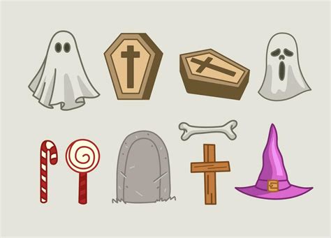 Set of Halloween Object Collection 30765883 Vector Art at Vecteezy