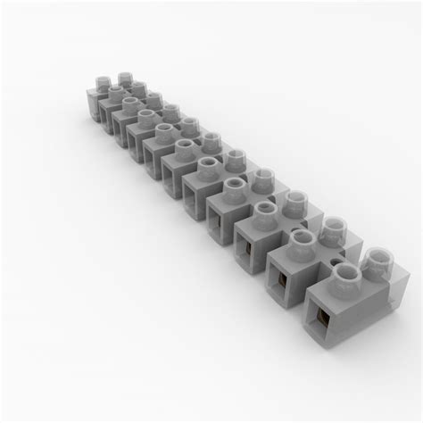Клеммный блок 3D Модель $15 - .3ds .blend .dae .fbx - Free3D
