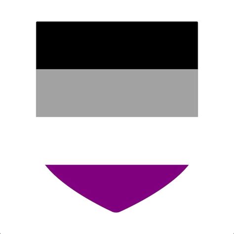 Premium Vector Asexual Pride Flag In Shape International Asexual