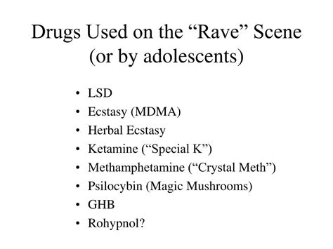 PPT - “Rave” Drugs OTCs Drugs in Sport PowerPoint Presentation, free ...