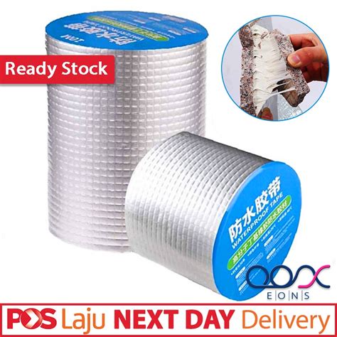 SELF ADHESIVE Aluminum Foil Butyl Waterproof Rubber Tape Heavy Duty