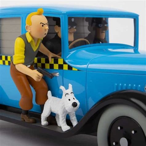 Véhicule de Collection Tintin au 1 12 Le taxi Checker 1929 de Chicago