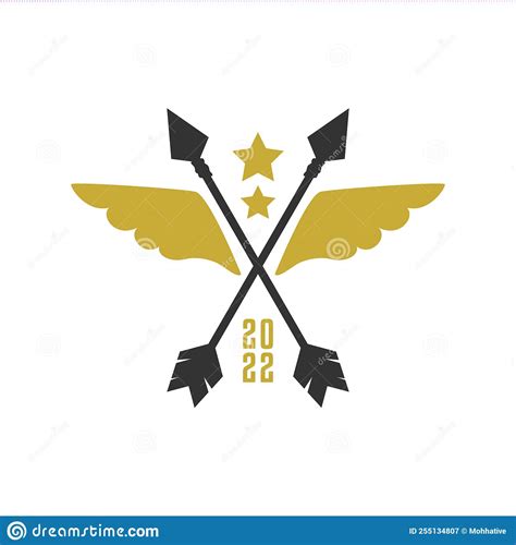 Illustration of Two Arrows with a Wings. Good for Any Business with ...