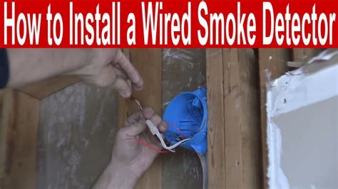 How To Install A Wired Smoke Detector Youtube